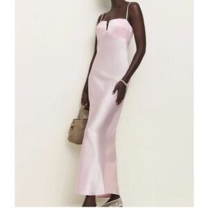 NEW NWT Reformation Brie Silk Dress Cherry Blossom size 10